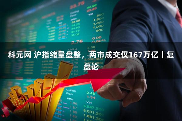 科元网 沪指缩量盘整，两市成交仅167万亿丨复盘论