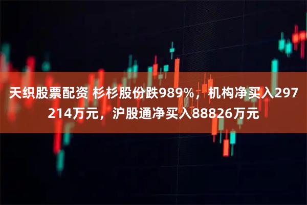 天织股票配资 杉杉股份跌989%，机构净买入297214万元，沪股通净买入88826万元