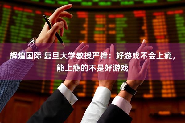 辉煌国际 复旦大学教授严锋：好游戏不会上瘾，能上瘾的不是好游戏